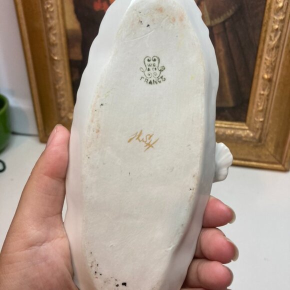 Antique Hand Painted WG & Co. Embossed Limoges Porcelain Tray Applied Leaf - Picture 6 of 12